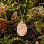 Blossom Realm Garden Quartz pendant in 18K white gold vermeil, pendant only